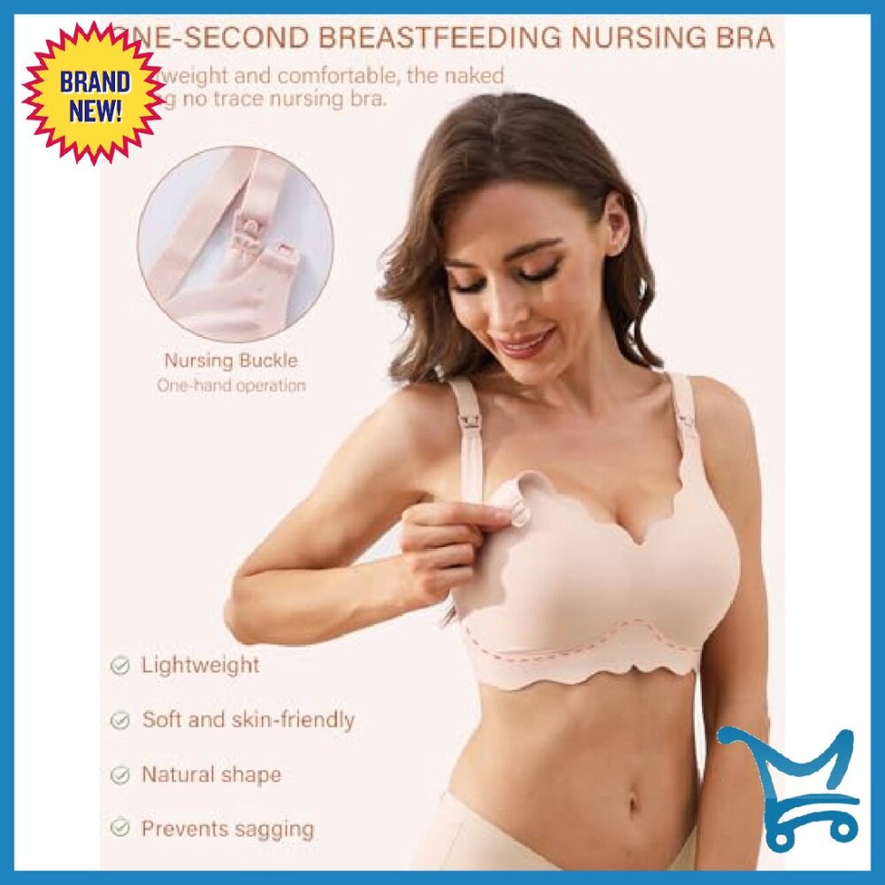 Wireless Nursing Bra Medium Seamless Maternity Su… - image 3